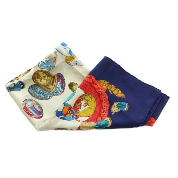Hermes Couvee D'hermes Chicks Carre90 Scarf Silk All Over Pattern Multicolor MI - Picture 3 of 9